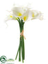 Silk Plants Direct Calla Lily Bundle - White - Pack of 12