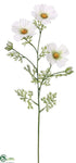 Silk Plants Direct Cosmos Spray - White - Pack of 12