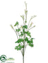 Silk Plants Direct Columbine Spray - White - Pack of 6