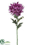 Silk Plants Direct Chrysanthemum Spray - Purple - Pack of 12