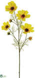 Silk Plants Direct Cosmos Spray - Yellow - Pack of 12