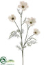 Silk Plants Direct Cosmos Spray - White - Pack of 12