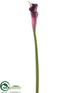 Silk Plants Direct Calla Lily Spray - Boysenberry Cream - Pack of 12