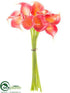 Silk Plants Direct Calla Lily Bundle - Coral - Pack of 6