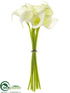 Silk Plants Direct Calla Lily Bundle - White - Pack of 6