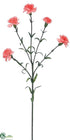 Silk Plants Direct Carnation Spray - Coral - Pack of 12