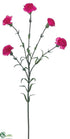 Silk Plants Direct Carnation Spray - Fuchsia - Pack of 12
