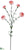 Silk Plants Direct Carnation Spray - Crimson - Pack of 12