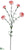 Silk Plants Direct Carnation Spray - Coral - Pack of 12
