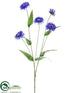Silk Plants Direct Cornflower Spray - Blue Delphinium - Pack of 12
