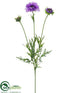 Silk Plants Direct Scabiosa Spray - Amethyst - Pack of 12