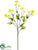 Silk Plants Direct Cosmos Spray - Yellow - Pack of 12