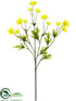 Silk Plants Direct Cosmos Spray - Yellow - Pack of 12