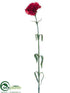 Silk Plants Direct Carnation Spray - Burgundy - Pack of 12