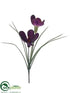 Silk Plants Direct Crocus Spray - Purple - Pack of 12