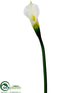 Silk Plants Direct Calla Lily Spray - White Green - Pack of 12