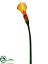 Silk Plants Direct Calla Lily Spray - Salmon Yellow - Pack of 12