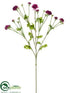 Silk Plants Direct Cornflower Spray - Boysenberry - Pack of 12