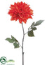 Silk Plants Direct Verona Dahlia Spray - Orange Two Tone - Pack of 12