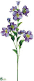 Silk Plants Direct Dogwood Spray - Blue Purple - Pack of 6