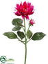 Silk Plants Direct Dahlia Spray - Fuchsia Two Tone - Pack of 12