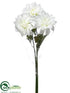 Silk Plants Direct Dahlia Bundle - White - Pack of 12