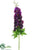 Silk Plants Direct Delphinium Spray - Purple Dark - Pack of 6