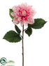 Silk Plants Direct Dahlia Spray - Pink - Pack of 12