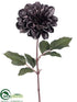 Silk Plants Direct Dahlia Spray - Black - Pack of 12
