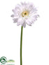 Silk Plants Direct Gerbera Daisy Spray - White - Pack of 12