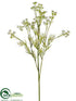 Silk Plants Direct Dill Spray - White - Pack of 24