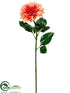 Silk Plants Direct Dahlia Spray - Sunset - Pack of 12