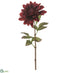 Silk Plants Direct Dahlia Spray - Burgundy - Pack of 12