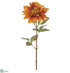 Silk Plants Direct Dahlia Spray - Flame Orange - Pack of 12