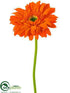 Silk Plants Direct Gerbera Daisy Spray - Orange - Pack of 24