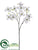 Dogwood Spray - White - Pack of 24