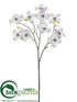 Silk Plants Direct Dogwood Spray - White - Pack of 24