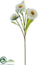 Silk Plants Direct Daisy Spray - White - Pack of 12