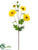Silk Plants Direct Daisy Spray - Yellow Gold - Pack of 12