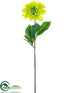 Silk Plants Direct Dahlia Spray - Lime - Pack of 12