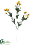 Silk Plants Direct Daisy Spray - Yellow - Pack of 12