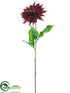 Silk Plants Direct Dahlia Spray - Wine - Pack of 12