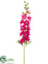 Silk Plants Direct Delphinium Spray - Cerise - Pack of 12