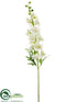 Silk Plants Direct Delphinium Spray - Cream - Pack of 12