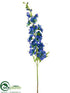 Silk Plants Direct Delphinium Spray - Helio - Pack of 12