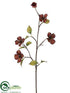 Silk Plants Direct Leather-Look Dogwood Spray - Rust Olive Green - Pack of 12