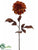 Tiger Print Dahlia Spray - Orange Brown - Pack of 12