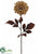 Leopard Print Dahlia Spray - Yellow Brown - Pack of 12