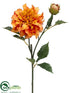 Silk Plants Direct Dahlia Spray - Honey Coral - Pack of 12