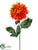 Dahlia Spray - Orange - Pack of 12